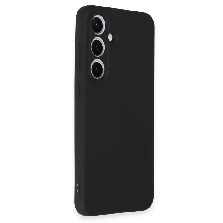 Mey İthalat®  Samsung Galaxy S24 FE Kılıf Nano içi Kadife Silikon - Siyah