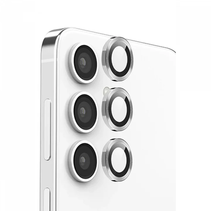 Mey İthalat®  Samsung Galaxy S24 FE Raze Metal Kamera Lens - Gri