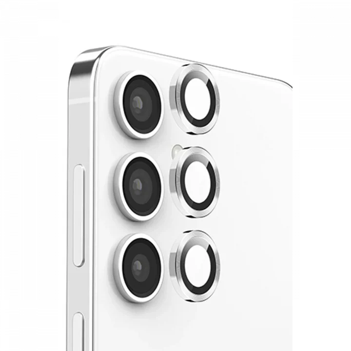 Mey İthalat®  Samsung Galaxy S24 FE Raze Metal Kamera Lens - Gümüş