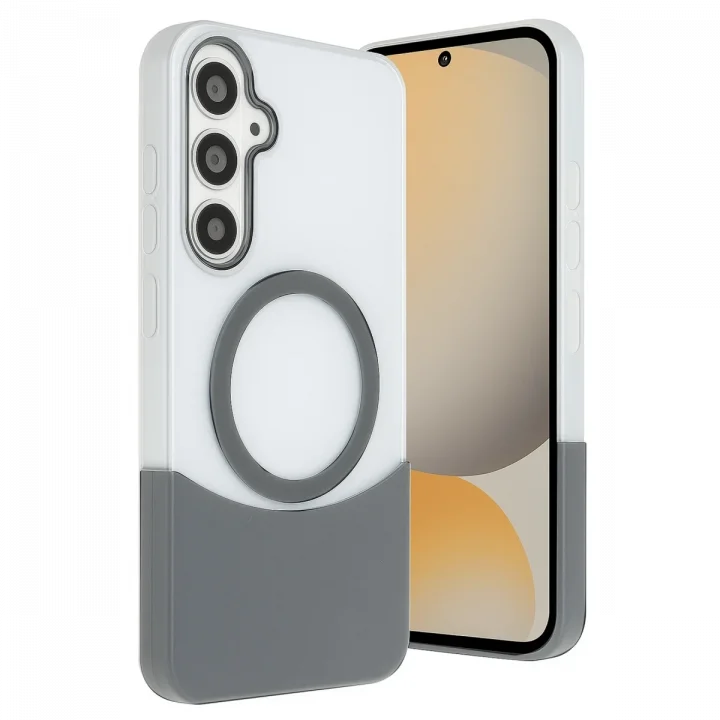 Mey İthalat®  Samsung Galaxy S24 FE Velar Magsafe Kapak - Natural Grey