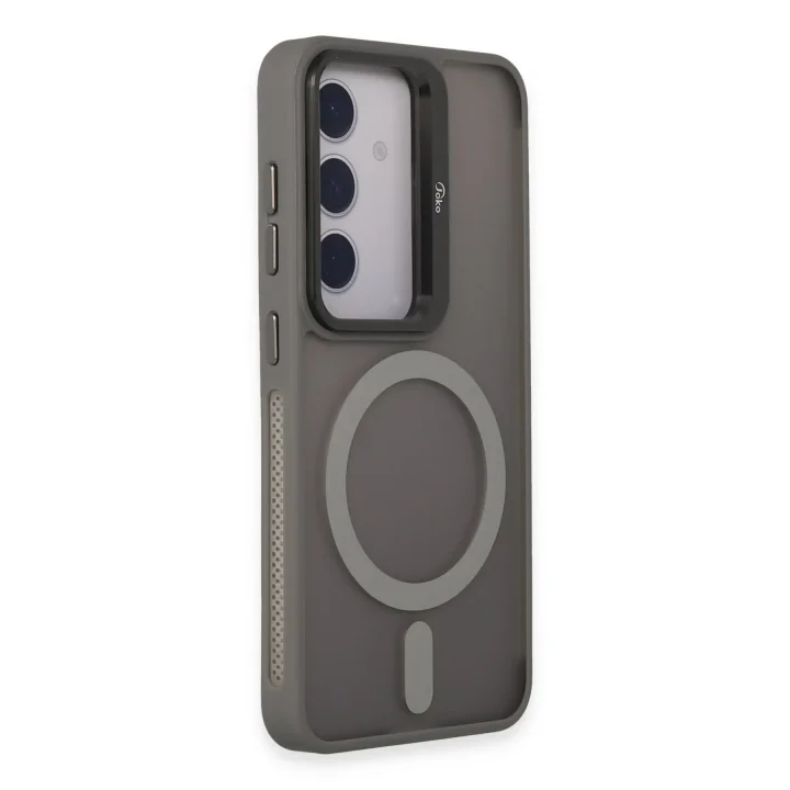 Mey İthalat®  Samsung Galaxy S24 Flet Lens Magsafe Kapak - Gri