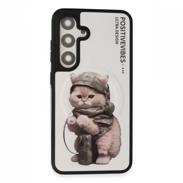 Mey İthalat®  Samsung Galaxy S24 Fun Magsafe Kapak - Beyaz