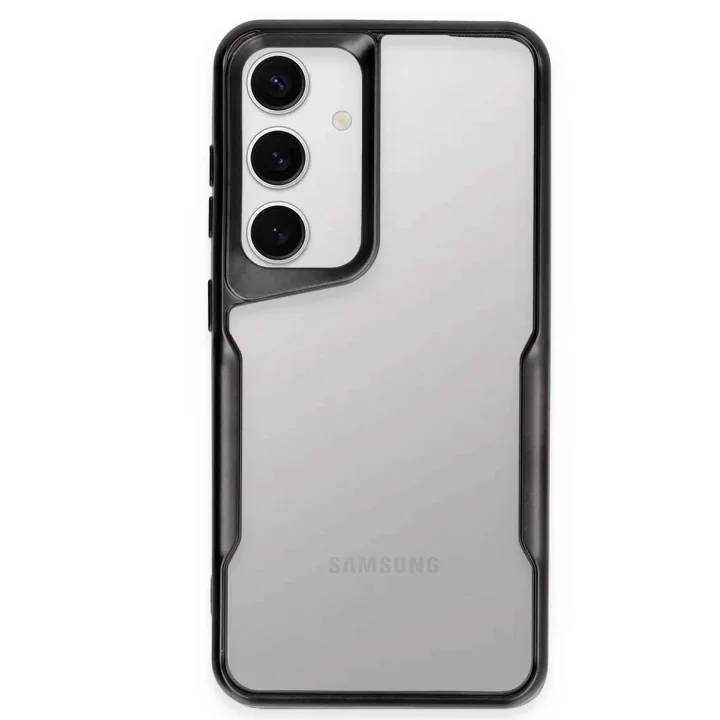 Mey İthalat®  Samsung Galaxy S24 Kılıf Boyi Silikon Kapak - Siyah