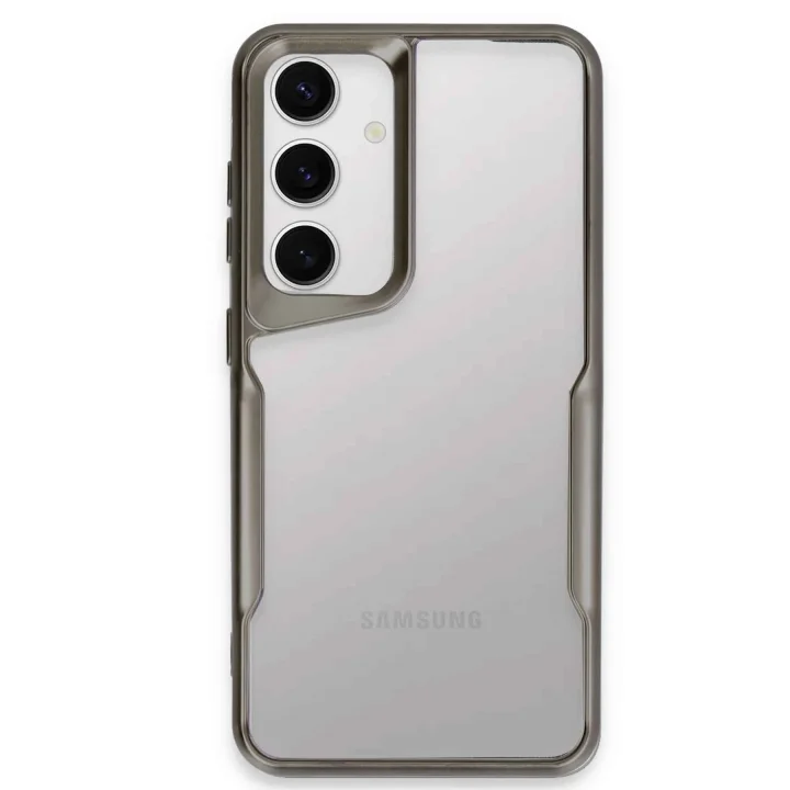 Mey İthalat®  Samsung Galaxy S24 Kılıf Boyi Silikon Kapak - Titan Gri