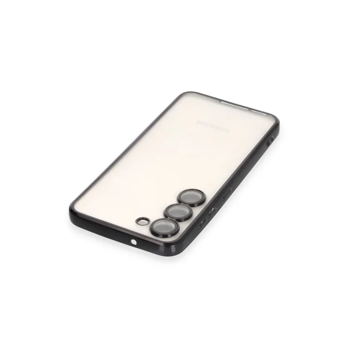 Mey İthalat®  Samsung Galaxy S24 Kılıf  Lensli Silikon - Siyah