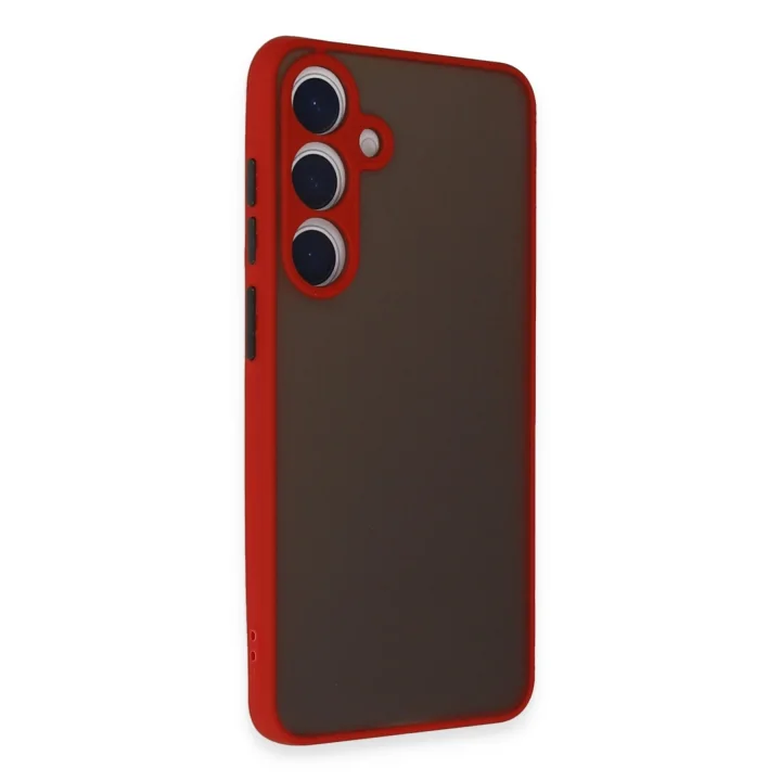 Mey İthalat®  Samsung Galaxy S24 Kılıf Montreal Silikon Kapak - Kırmızı