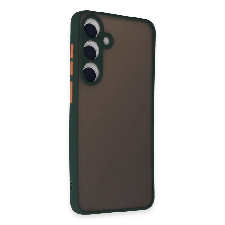 Mey İthalat®  Samsung Galaxy S24 Kılıf Montreal Silikon Kapak - Yeşil