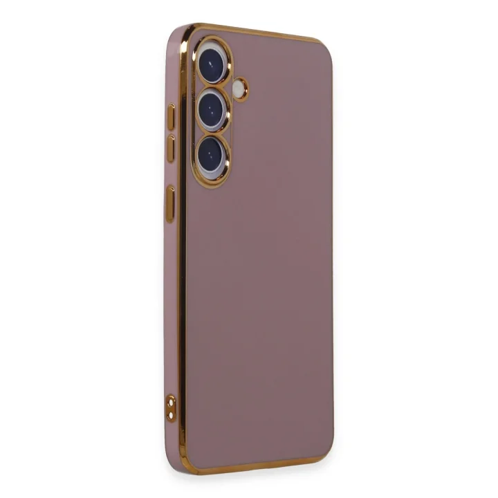 Mey İthalat®  Samsung Galaxy S24 Kılıf Volet Silikon - Mor