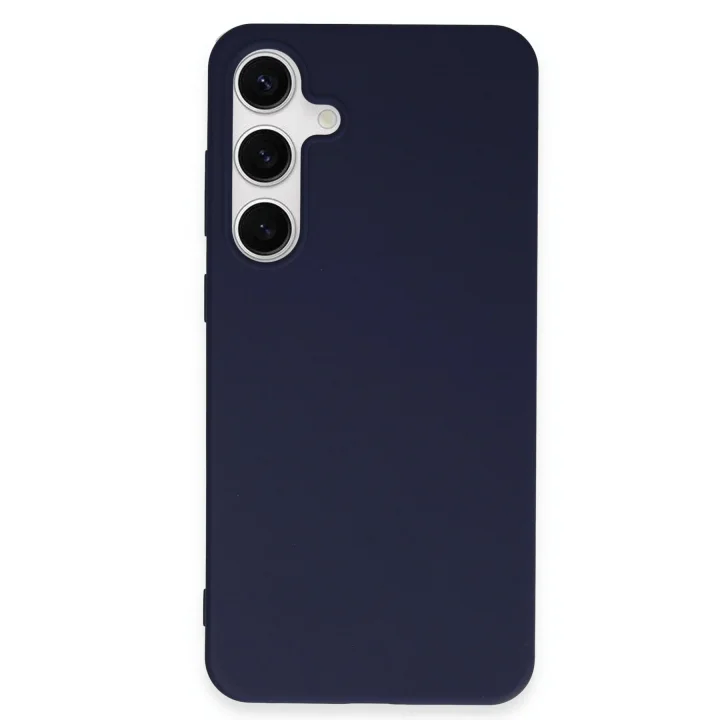 Mey İthalat®  Samsung Galaxy S24 Plus Kılıf First Silikon - Lacivert