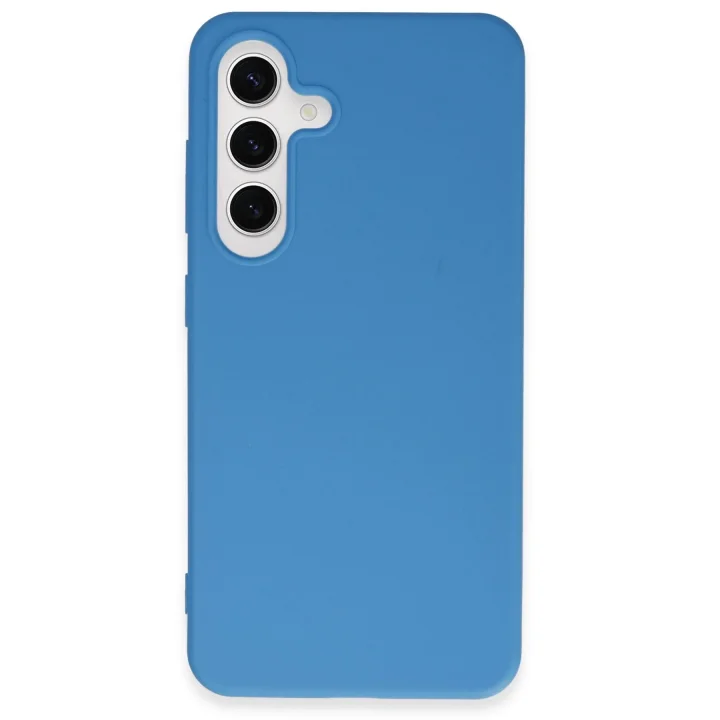 Mey İthalat®  Samsung Galaxy S24 Plus Kılıf First Silikon - Mavi