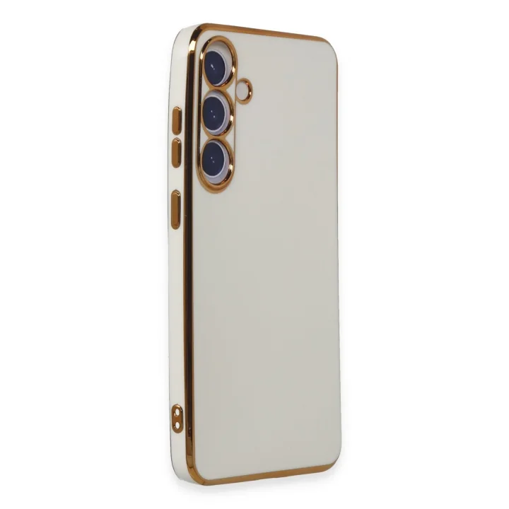 Mey İthalat®  Samsung Galaxy S24 Plus Kılıf Volet Silikon - Beyaz