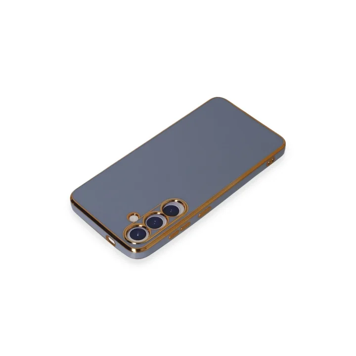 Mey İthalat®  Samsung Galaxy S24 Plus Kılıf Volet Silikon - Mavi