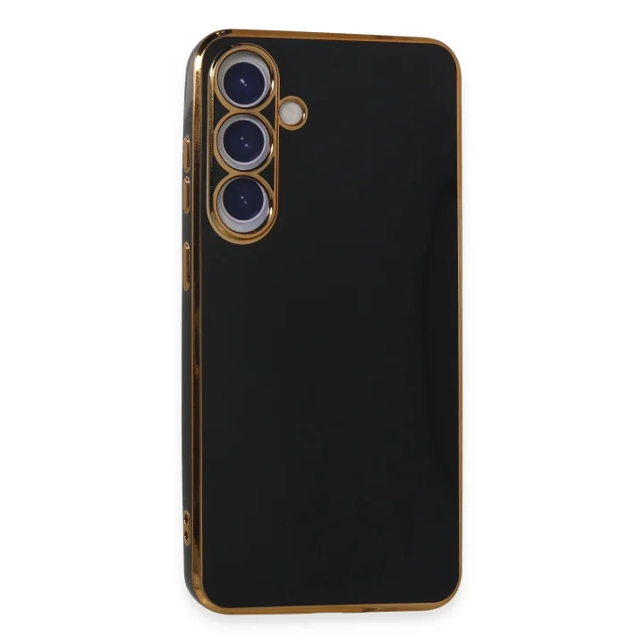 Mey İthalat®  Samsung Galaxy S24 Plus Kılıf Volet Silikon - Siyah