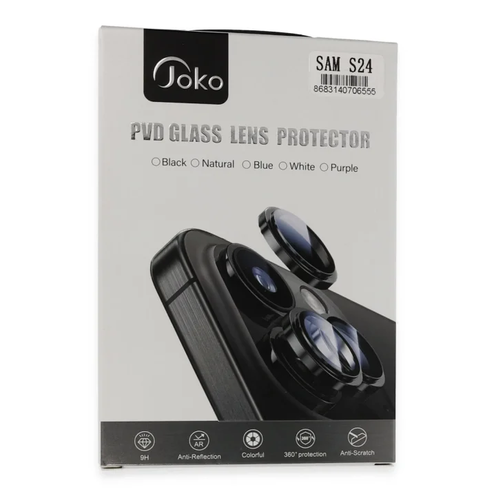 Mey İthalat®  Samsung Galaxy S24 PVD Metal Kamera Lens - Siyah