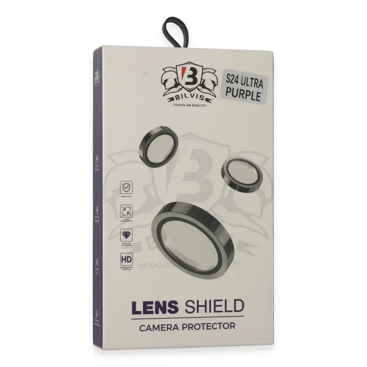 Mey İthalat®  Samsung Galaxy S24 Ultra Bilvis Titan Kamera Lens - Derin Mor