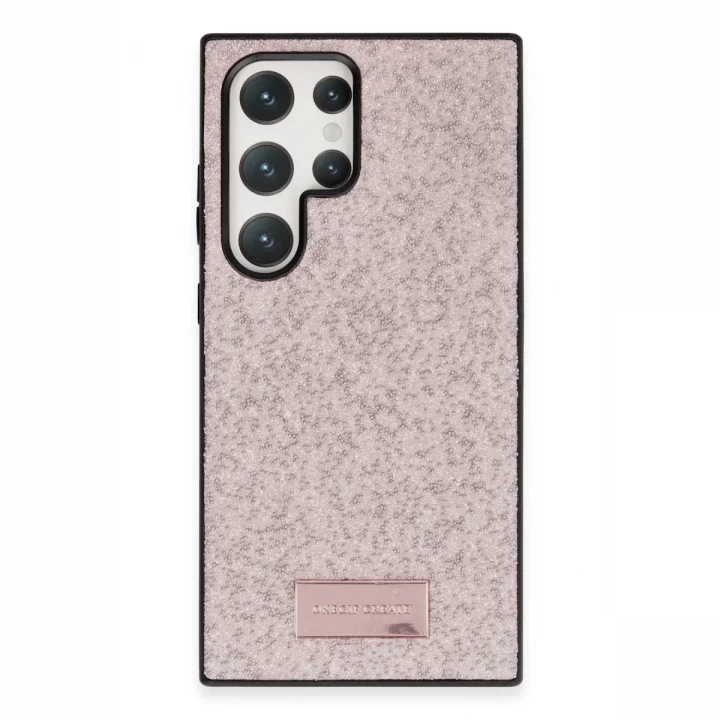 Mey İthalat®  Samsung Galaxy S24 Ultra Bright Simli Kapak - Pembe