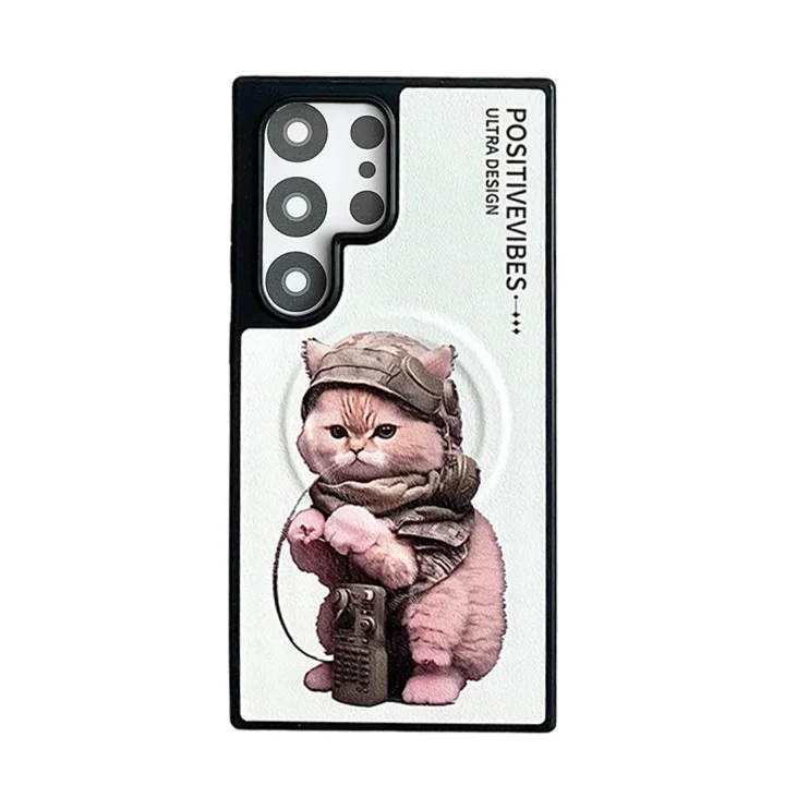 Mey İthalat®  Samsung Galaxy S24 Ultra Fun Magsafe Kapak - Beyaz