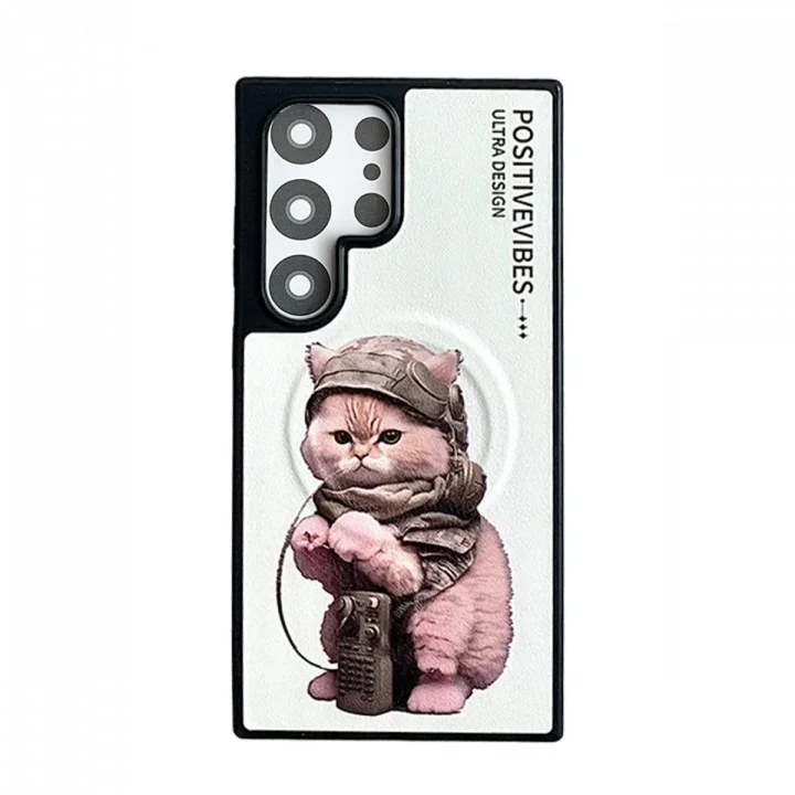 Mey İthalat®  Samsung Galaxy S24 Ultra Fun Magsafe Kapak - Beyaz