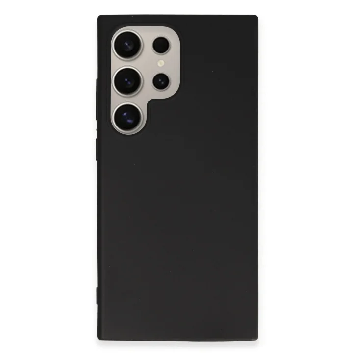 Mey İthalat®  Samsung Galaxy S24 Ultra Kılıf First Silikon - Siyah