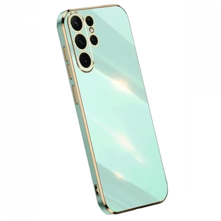 Mey İthalat®  Samsung Galaxy S24 Ultra Kılıf Volet Silikon - Açık Yeşil