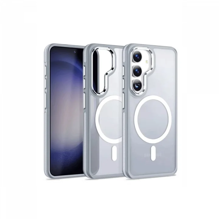 Mey İthalat®  Samsung Galaxy S24 Winner Magsafe Kapak - Gri