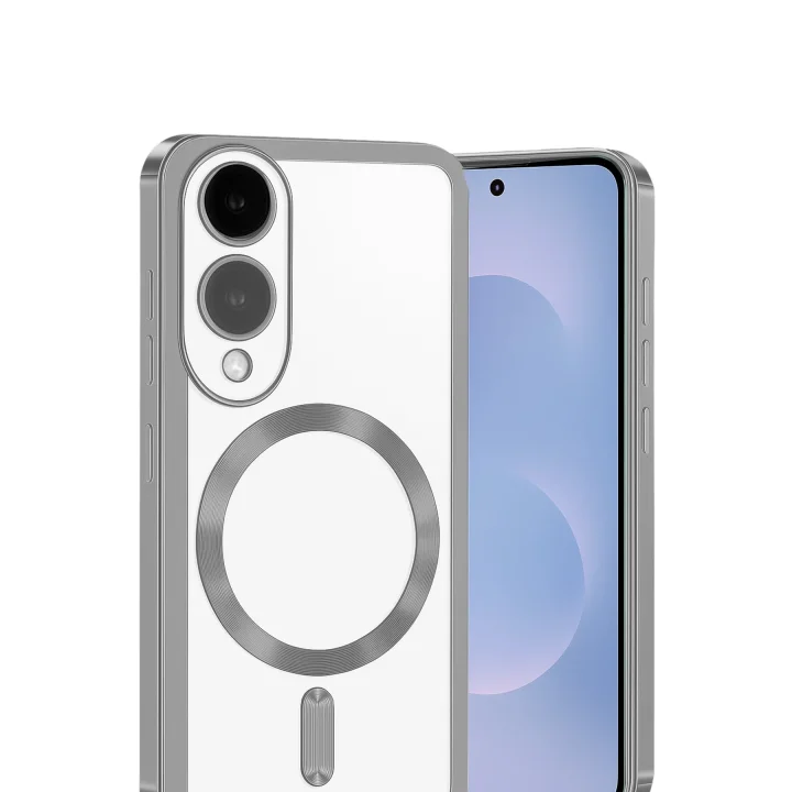 Mey İthalat®  Samsung Galaxy S25 Edge Kross Magneticsafe Kapak - Gümüş
