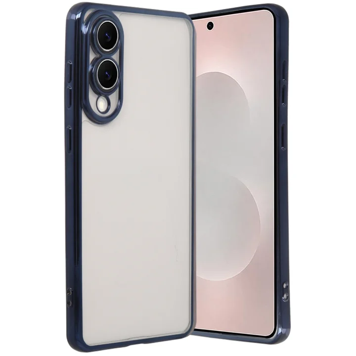 Mey İthalat®  Samsung Galaxy S25 Edge  Lensli Silikon - Lacivert