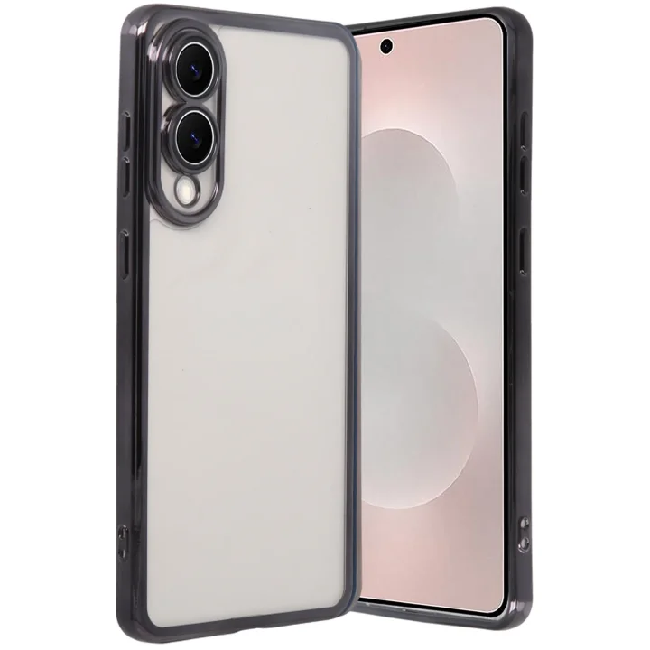 Mey İthalat®  Samsung Galaxy S25 Edge  Lensli Silikon - Siyah