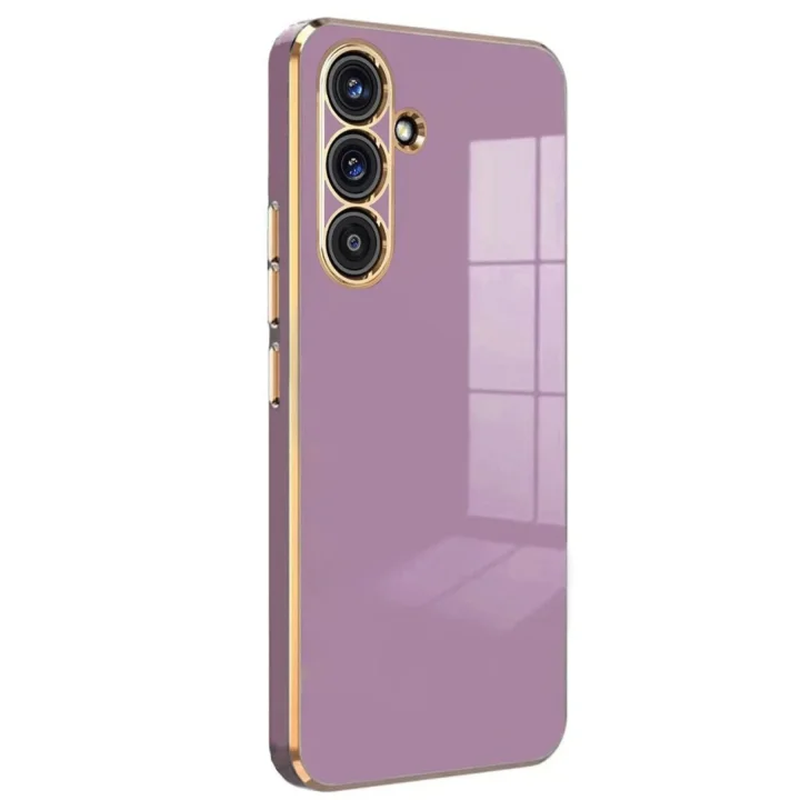 Mey İthalat®  Samsung Galaxy S25 FE Volet Silikon - Mor