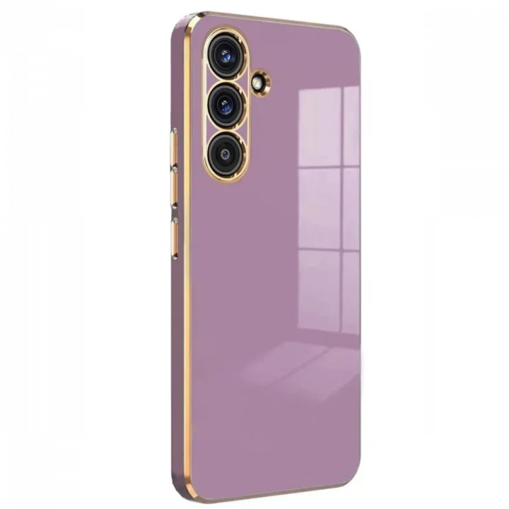 Mey İthalat®  Samsung Galaxy S25 FE Volet Silikon - Mor