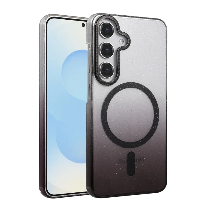 Mey İthalat®  Samsung Galaxy S25 Glossy Magsafe Kapak - Siyah