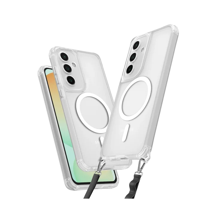 Mey İthalat®  Samsung Galaxy S25 Kılıf Enka Magsafe Silikon Kılıf - Şeffaf