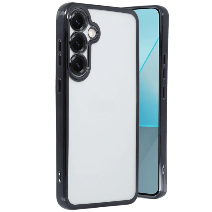 Mey İthalat®  Samsung Galaxy S25 Kılıf  Lensli Silikon - Siyah