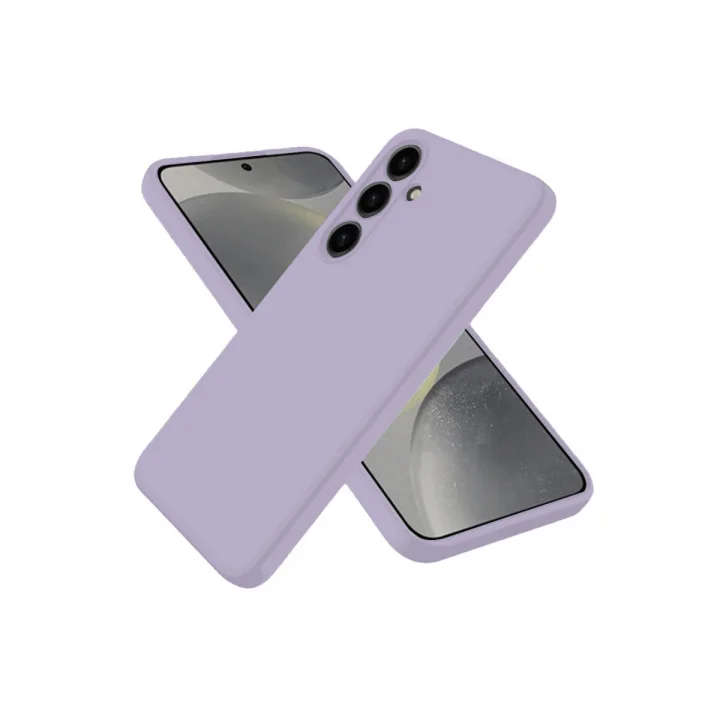 Mey İthalat®  Samsung Galaxy S25 Kılıf Nano içi Kadife Silikon - Lila