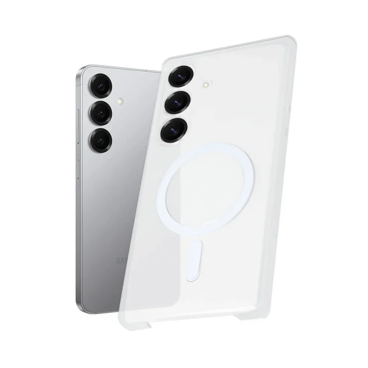 Mey İthalat®  Samsung Galaxy S25 Plus Kılıf PC Zara Magsafe Şeffaf Kılıf - Şeffaf