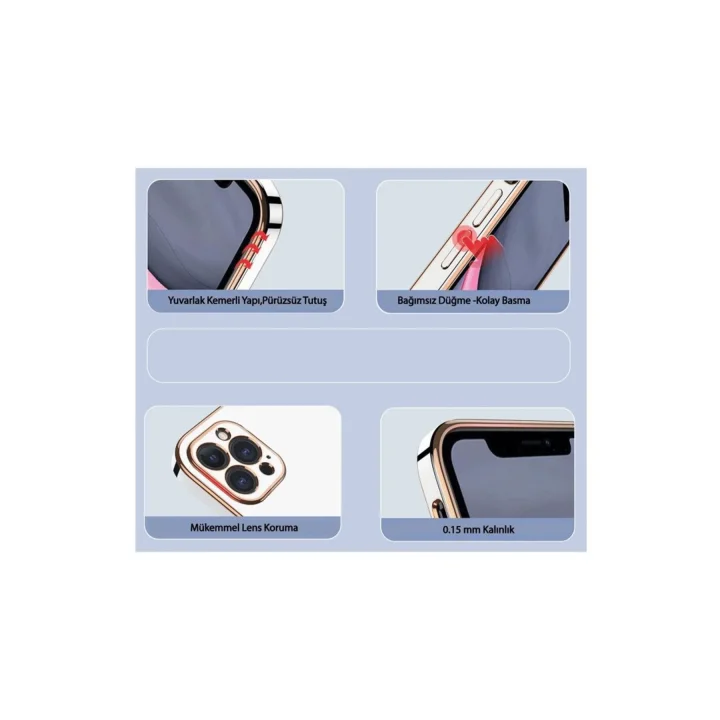 Mey İthalat®  Samsung Galaxy S25 Plus Kılıf Volet Silikon - Pembe