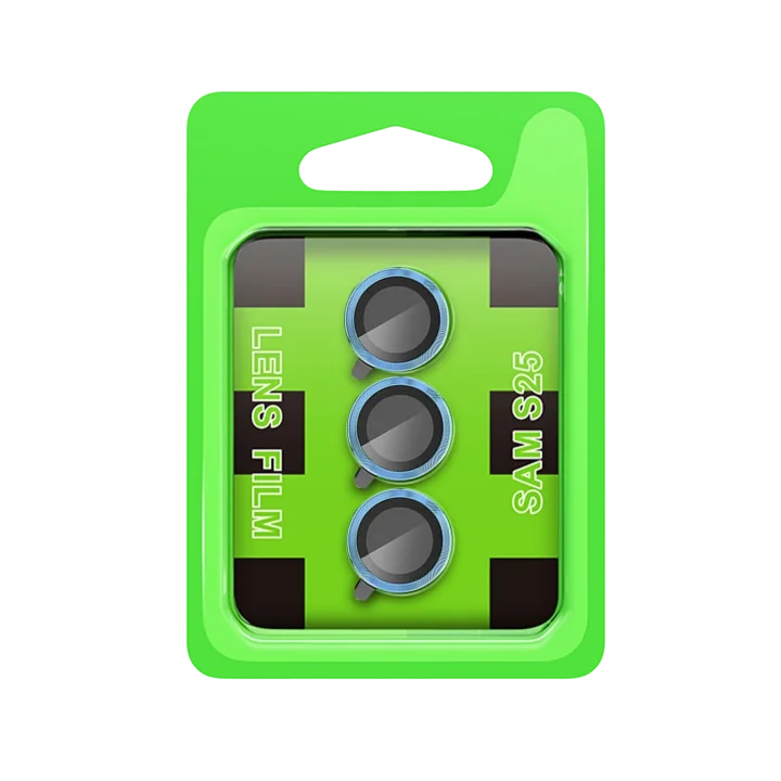 Mey İthalat®  Samsung Galaxy S25 Plus Raze Metal Kamera Lens - Mavi