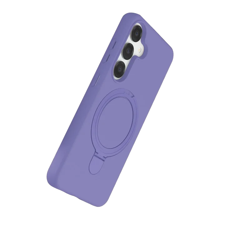 Mey İthalat®  Samsung Galaxy S25 Regal Magsafe Standlı Kapak - Lila