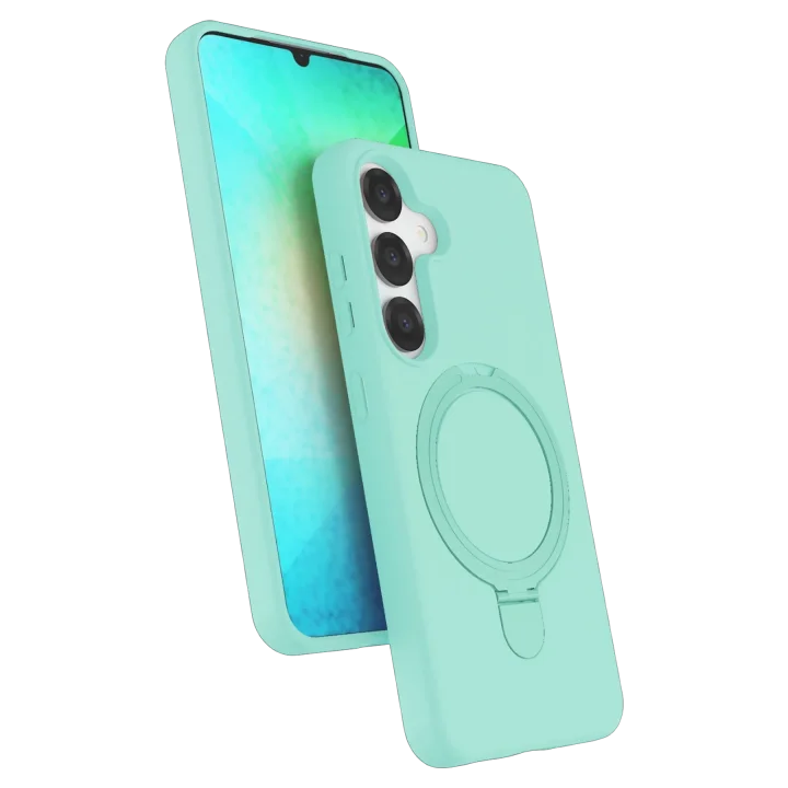 Mey İthalat®  Samsung Galaxy S25 Regal Magsafe Standlı Kapak - Su Yeşili