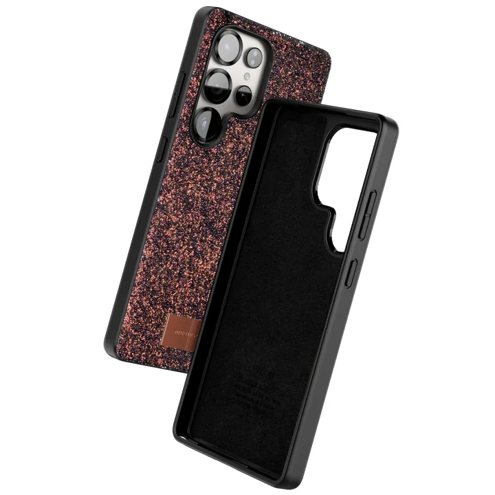 Mey İthalat®  Samsung Galaxy S25 Ultra Bright Simli Kapak - Derin Mor