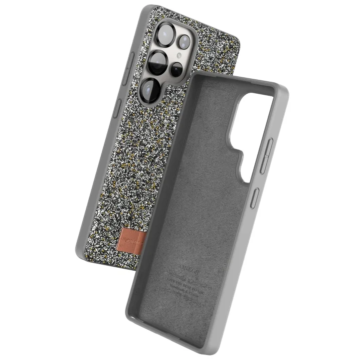 Mey İthalat®  Samsung Galaxy S25 Ultra Bright Simli Kapak - Gümüş