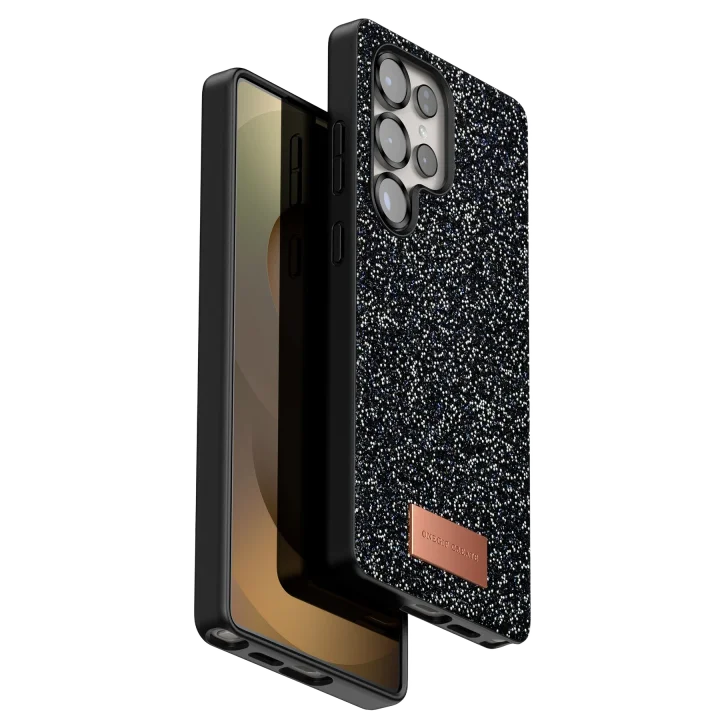 Mey İthalat®  Samsung Galaxy S25 Ultra Bright Simli Kapak - Siyah