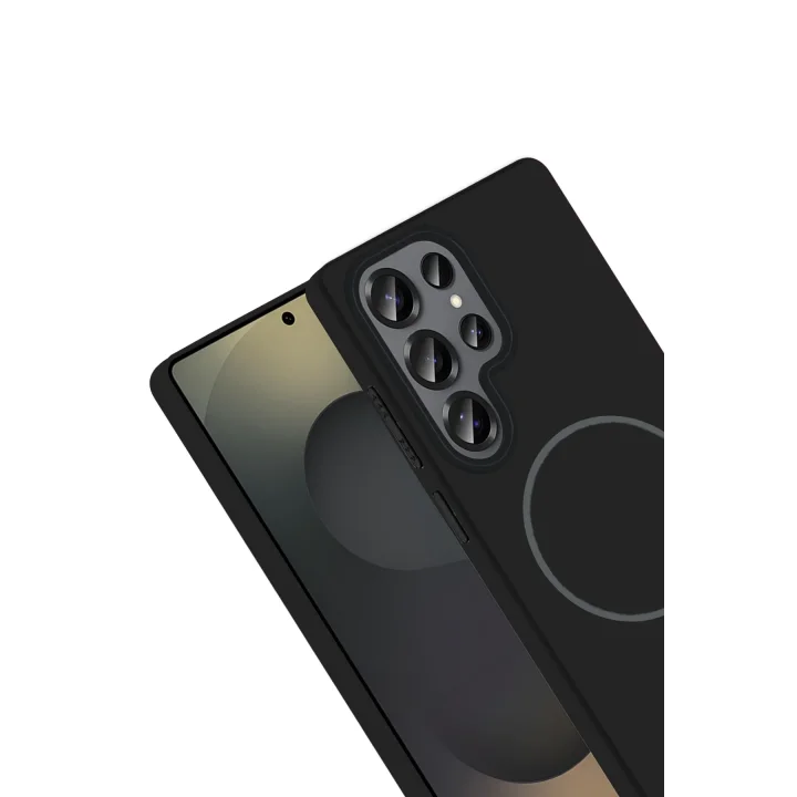 Mey İthalat®  Samsung Galaxy S25 Ultra Broş Magsafe Kapak - Krem