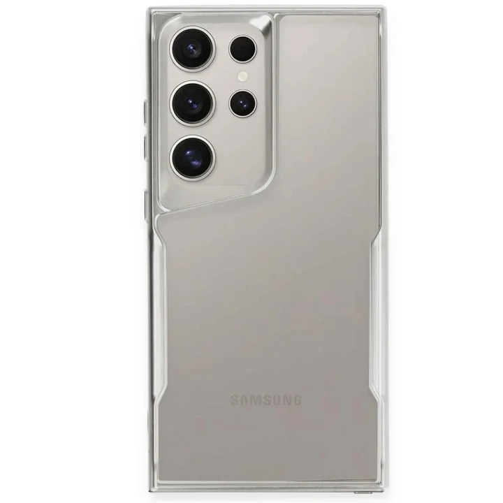 Mey İthalat®  Samsung Galaxy S25 Ultra Kılıf Boyi Silikon Kapak - Gümüş