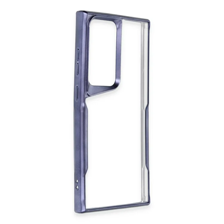 Mey İthalat®  Samsung Galaxy S25 Ultra Kılıf Boyi Silikon Kapak - Lacivert