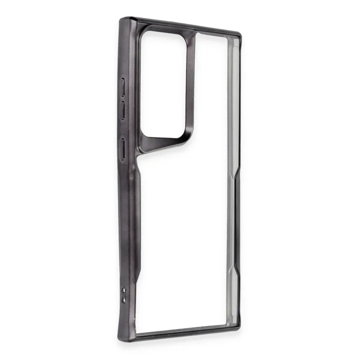 Mey İthalat®  Samsung Galaxy S25 Ultra Kılıf Boyi Silikon Kapak - Siyah