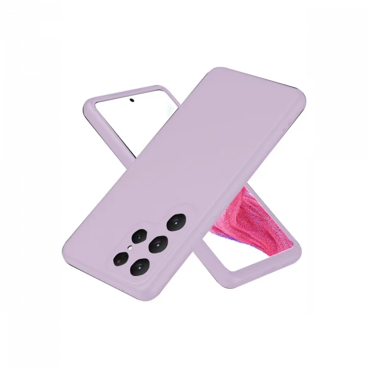 Mey İthalat®  Samsung Galaxy S25 Ultra Kılıf First Silikon - Lila
