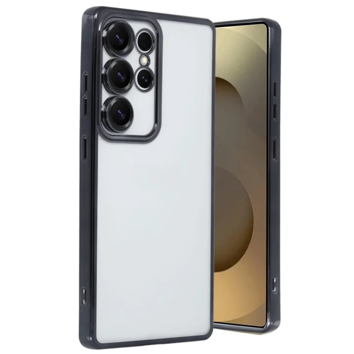 Mey İthalat®  Samsung Galaxy S25 Ultra Kılıf  Lensli Silikon - Siyah