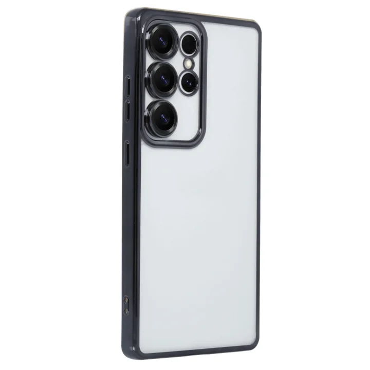 Mey İthalat®  Samsung Galaxy S25 Ultra Kılıf  Lensli Silikon - Siyah