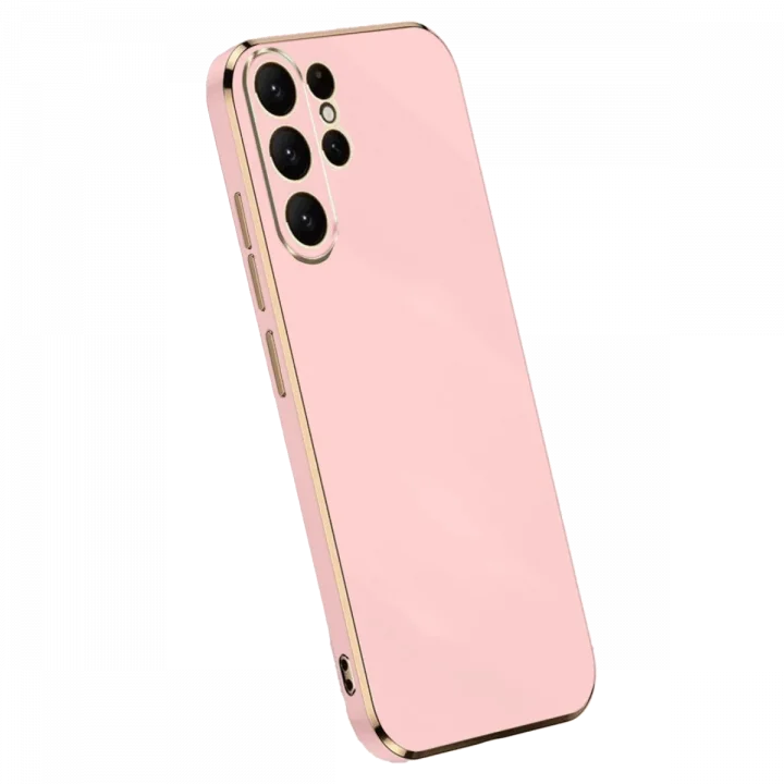 Mey İthalat®  Samsung Galaxy S25 Ultra Kılıf Volet Silikon - Pembe